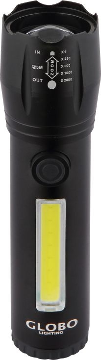 Globo - LED Uzlādējams lukturis LED/3W/5V + COB/3W 5500K 1200 mAh