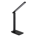 Globo - LED uzlīmes pieskāriena regulējama uzlādes galda lampa LED/5W/5V 2700/4000/6500K 1800 mAh melna