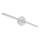 Globo - LED Vannas istabas spoguļa apgaismojums LED/10W/230V 60,8 cm IP44 spīdīgi hromēts