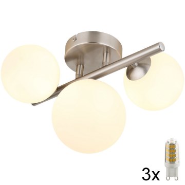 Globo - LED Virsapmetuma lustra RIHA 3xG9/3,5W/230V matēts hroms