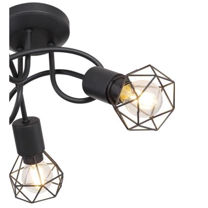 Globo - LED Virsapmetuma lustra 3xE14/6W/230V melna