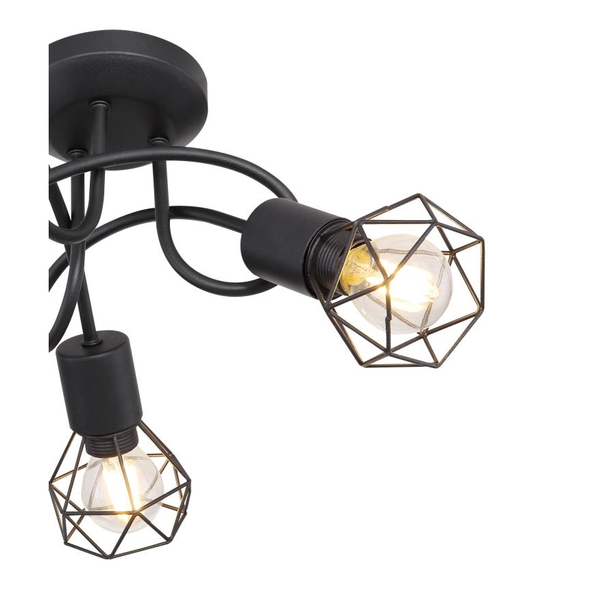 Globo - LED Virsapmetuma lustra 3xE14/6W/230V melna