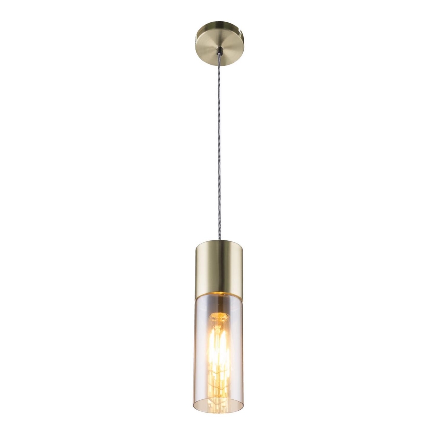 Globo - Lustra ar auklu 1xE27/25W/230V d. 10,5 cm misiņš