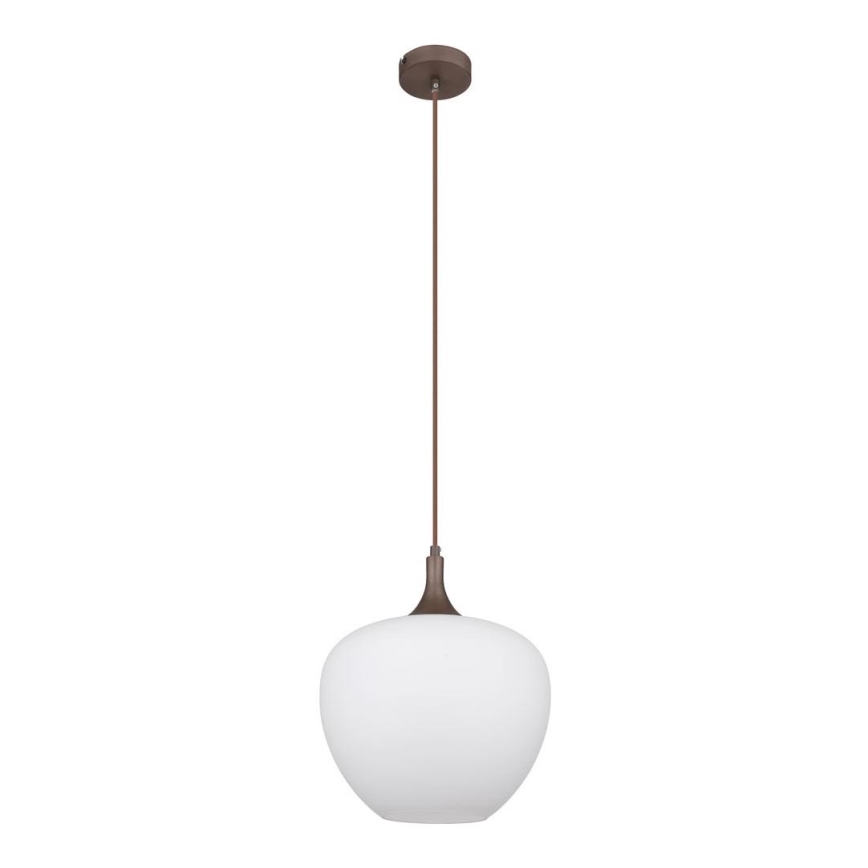 Globo - Lustra ar auklu 1xE27/60W/230V d. 29 cm balta/brūna
