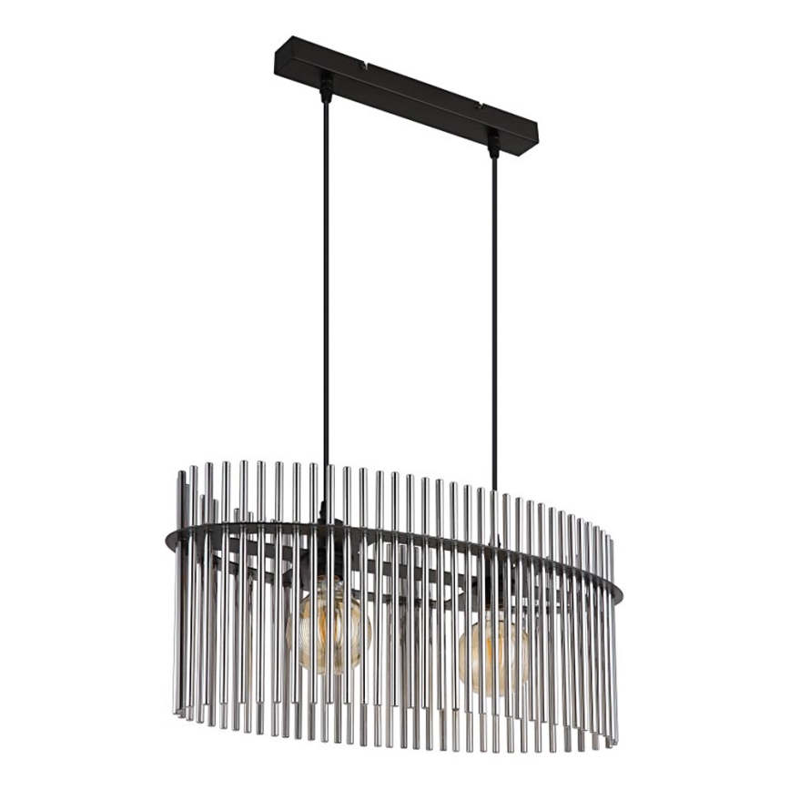 Globo - Lustra ar auklu 2xE27/60W/230V melna