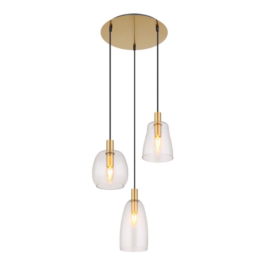 Globo - Lustra ar auklu 3xE14/40W/230V d. 43 cm misiņš