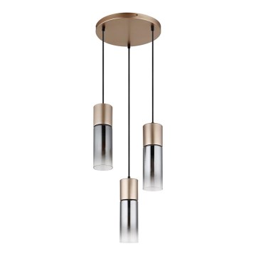 Globo - Lustra ar auklu 3xE27/25W/230V bronza d. 34 cm