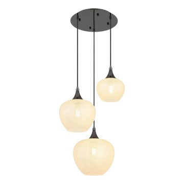 Globo - Lustra ar auklu 3xE27/40W/230V balta/antracīta