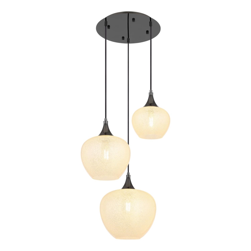 Globo - Lustra ar auklu 3xE27/40W/230V balta/antracīta