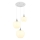 Globo - Lustra ar auklu 3xE27/40W/230V balta