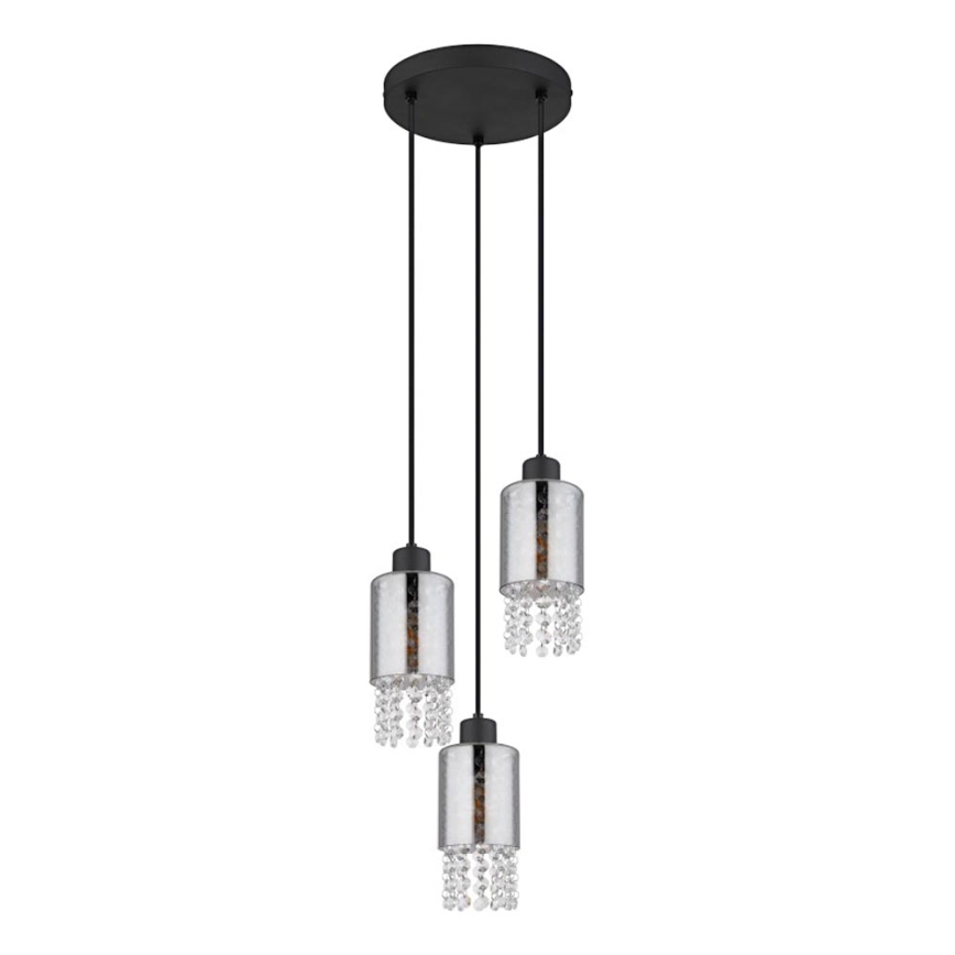 Globo - Lustra ar auklu 3xE27/40W/230V d. 25 cm melna