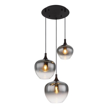 Globo - Lustra ar auklu 3xE27/40W/230V d. 48 cm melna