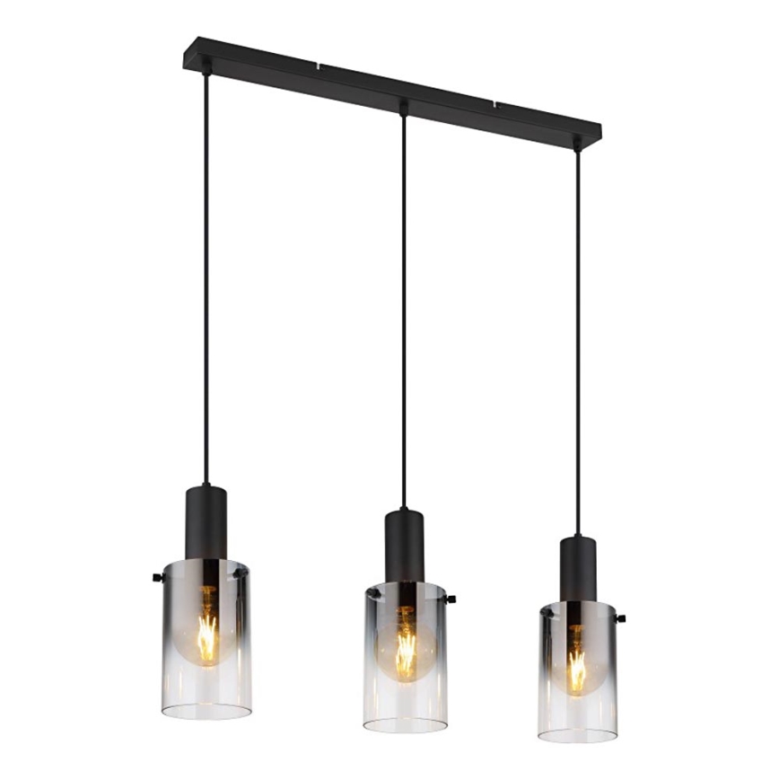 Globo - Lustra ar auklu 3xE27/40W/230V melna