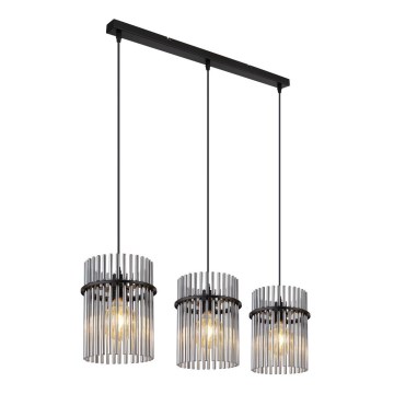 Globo - Lustra ar auklu 3xE27/60W/230V melna