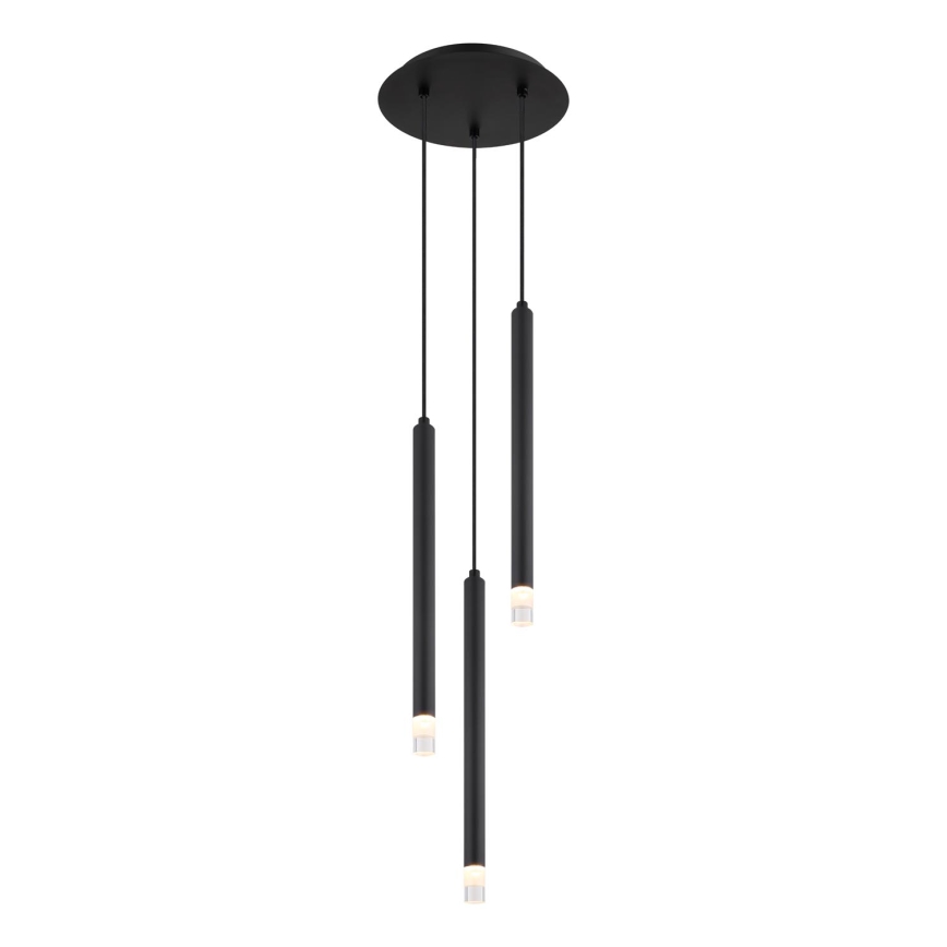 Globo - Lustra ar auklu 3xG9/4W/230V d. 24 cm melna