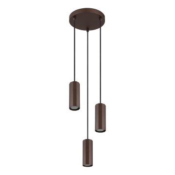 Globo - Lustra ar auklu 3xGU10/25W/230V brūna