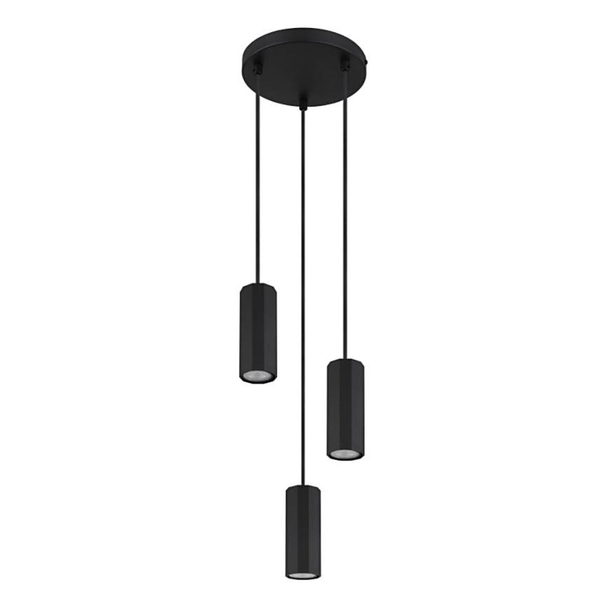 Globo - Lustra ar auklu 3xGU10/25W/230V melna