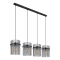 Globo - Lustra ar auklu 4xE27/60W/230V melna