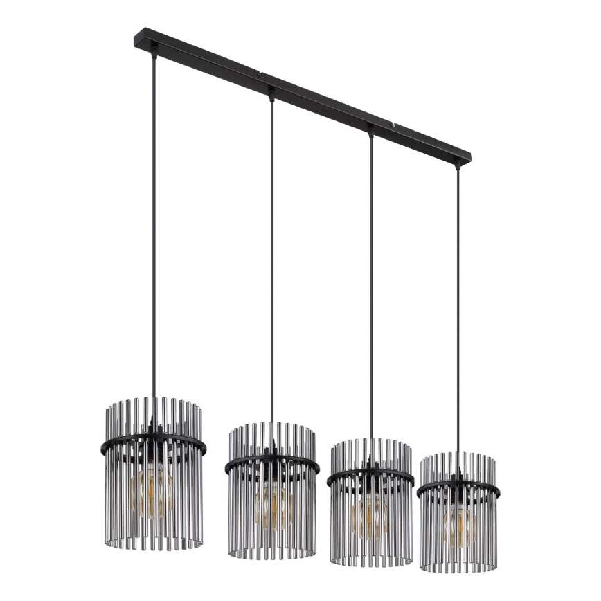 Globo - Lustra ar auklu 4xE27/60W/230V melna