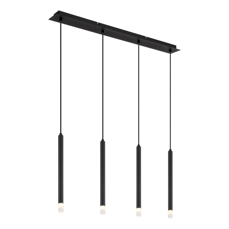 Globo - Lustra ar auklu 4xG9/4W/230V melna