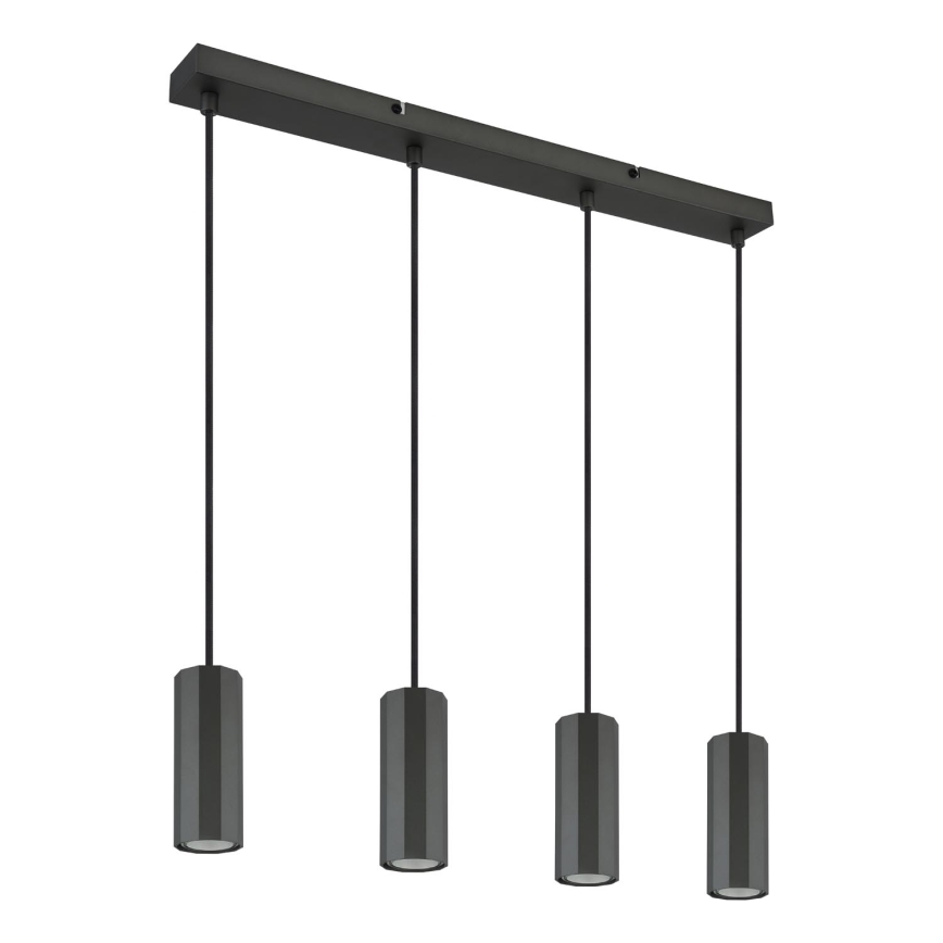 Globo - Lustra ar auklu 4xGU10/25W/230V melna