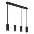 Globo - Lustra ar auklu 4xGU10/25W/230V melna