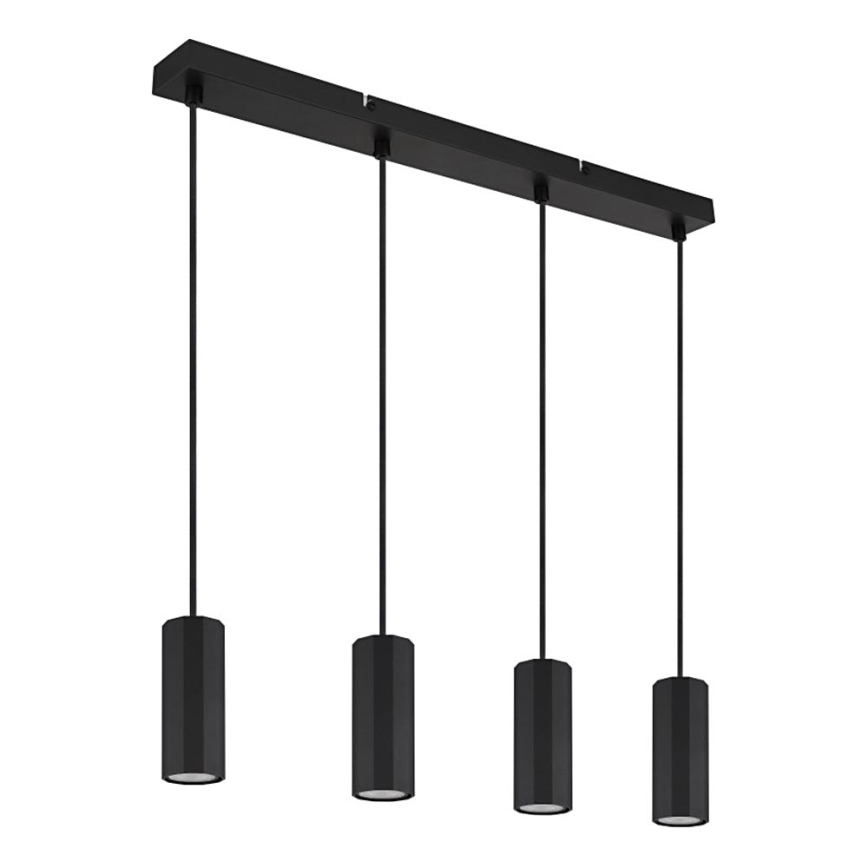 Globo - Lustra ar auklu 4xGU10/25W/230V melna
