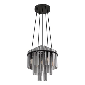 Globo - Lustra ar auklu 5xE14/40W/230V melna