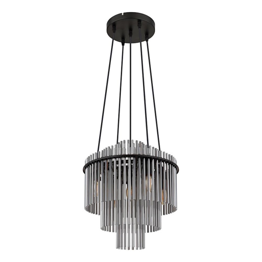 Globo - Lustra ar auklu 5xE14/40W/230V melna