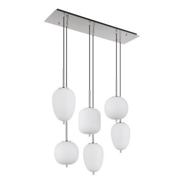 Globo - Lustra ar auklu 6xE14/40W/230V spīdīgi hromēts