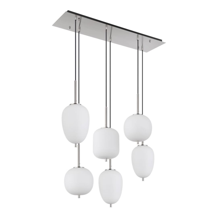Globo - Lustra ar auklu 6xE14/40W/230V spīdīgi hromēts