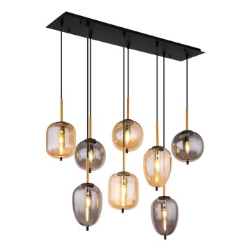 Globo - Lustra ar auklu 8xE14/40W/230V misiņš