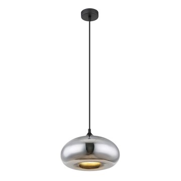 Globo - Lustra ar auklu SELLY 1xE27/60W/230V spīdīga hroma