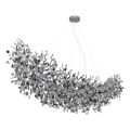 Globo - lustra uz stieples 16xE14/40W/230V sudraba