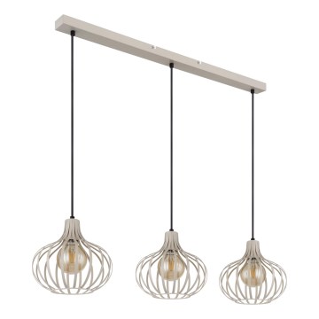 Globo - Pakaramā lampa ar vadu 3xE27/40W/230V, bēša