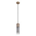Globo - pakaramā lampa uz kabeļa 1xE27/25W/230V, bronzas krāsā, Ø 10,5 cm