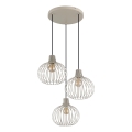Globo - Pakaramā lampa uz vada 3xE27/40W/230V bēša