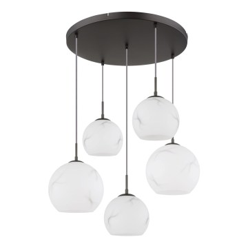 Globo - Pakaramā lustra uz kabeļa 5xE27/60W/230V Ø75 cm