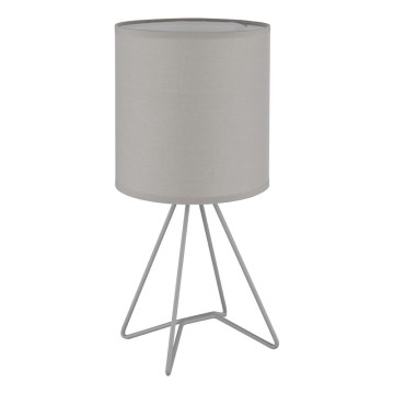Globo - pelēka galda lampa 1xE14/40W/230V