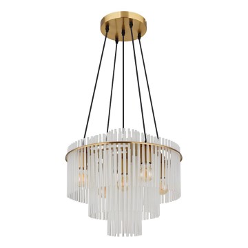 Globo - piekaramā lustra uz kabeļa 5xE27/60W/230V, zelta