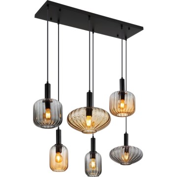 Globo - piekaramā lustra uz troses 6xE27/60W/230V