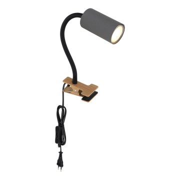 Globo - Pielāgojama lampa ar stiprinājumu 1xGU10/25W/230V pelēka/brūna