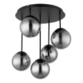 Globo - Piestiprināma griestu lustra 5xE14/25W/230V melna