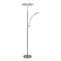 Globo - regulējama LED stāvlampa LED/40W/230V + LED/5,5W 2700/4000/6000K matēts hroms