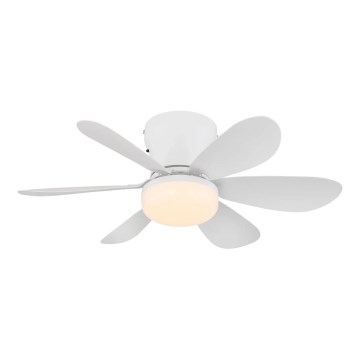 Globo - regulējams LED griestu ventilators LED/5W/230V 2700-6500K balts + tālvadības pults