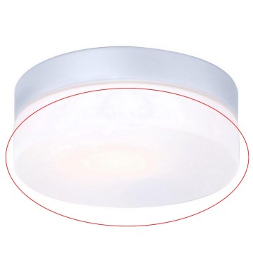 Globo - Rezerves stikls griestu gaismeklim VRANOS E27, sudraba krāsā, Ø 18,4 cm
