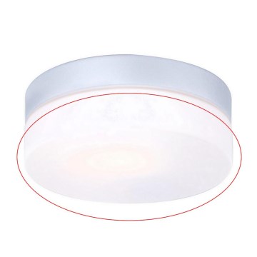 Globo - Rezerves stikls griestu lampai VRANOS E27, sudraba, Ø 18,4 cm