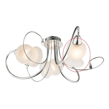 Globo - Rezerves stikls lustras LILLY E14 balts
