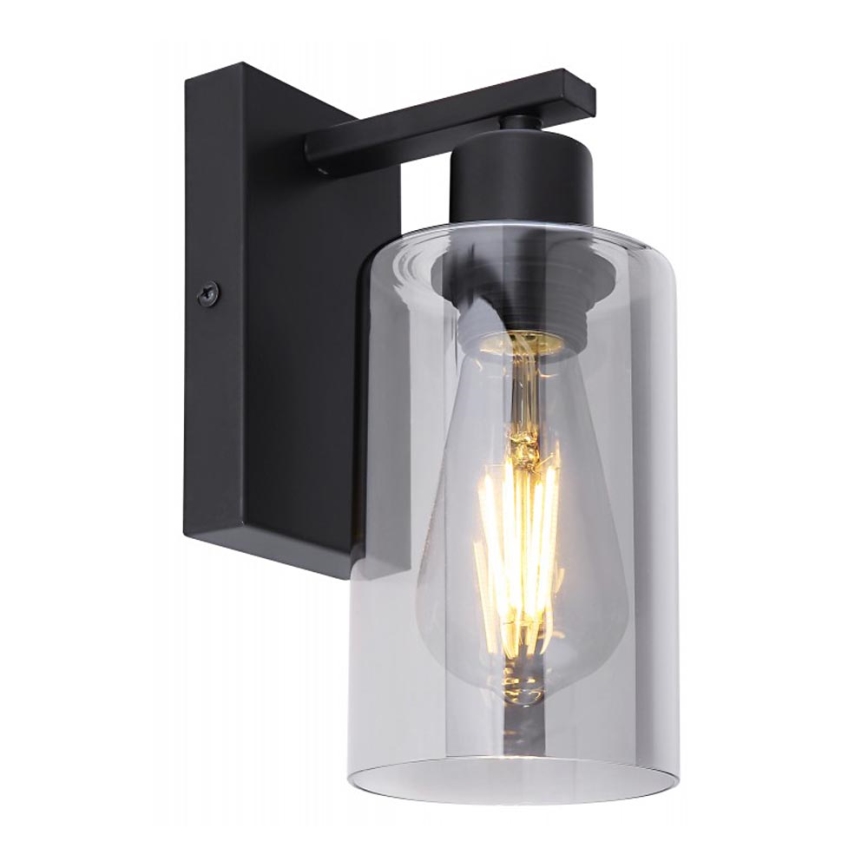 Globo - Sienas lampa 1xE27/60W/230V melna