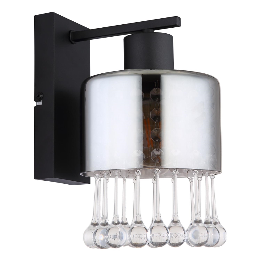 Globo - Sienas lampa 1xE27/60W/230V melna